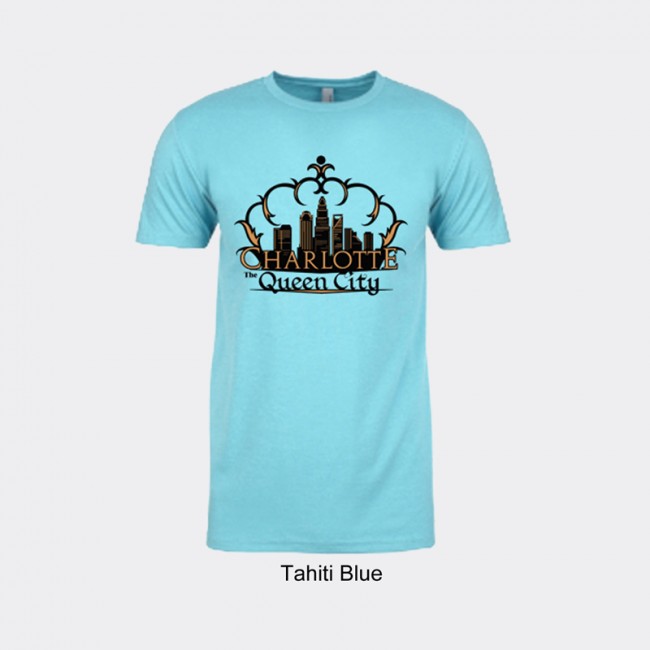 Next Level Blended Tee Shirt - Charlotte Crown Skyline